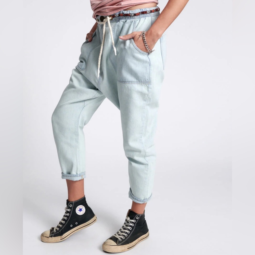 One Teaspoon Shabby Kingpins Boyfriend Jeans Womens Baggy Relaxed Festival Pants